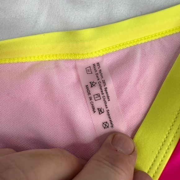 Neon Multicolored Small 2 Piece Bikini - Picture 5 of 8